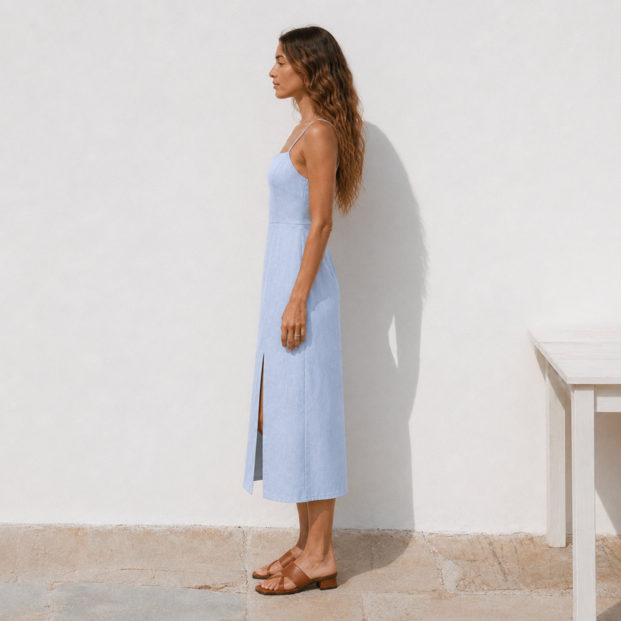 Linen Midi Dress