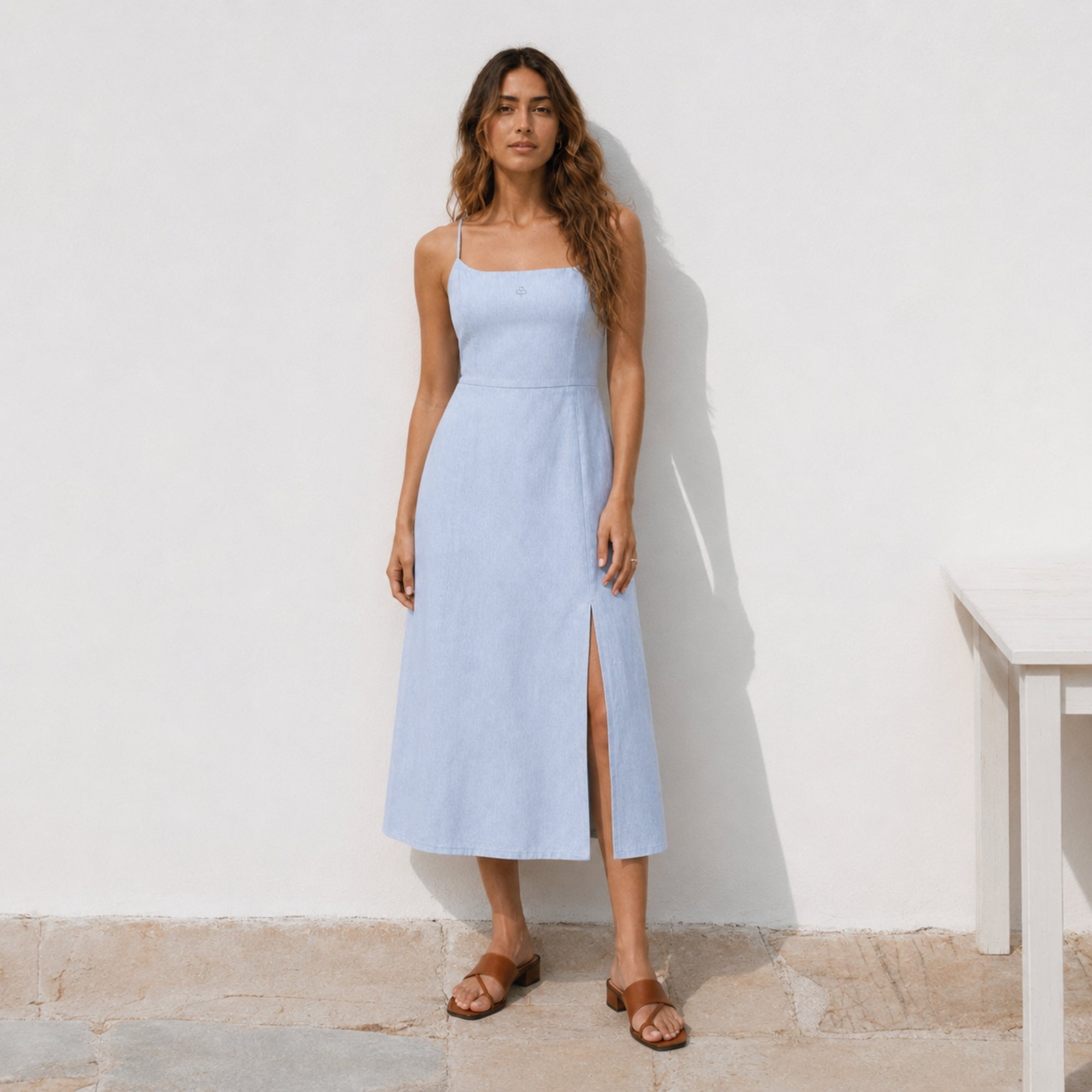 Linen Midi Dress