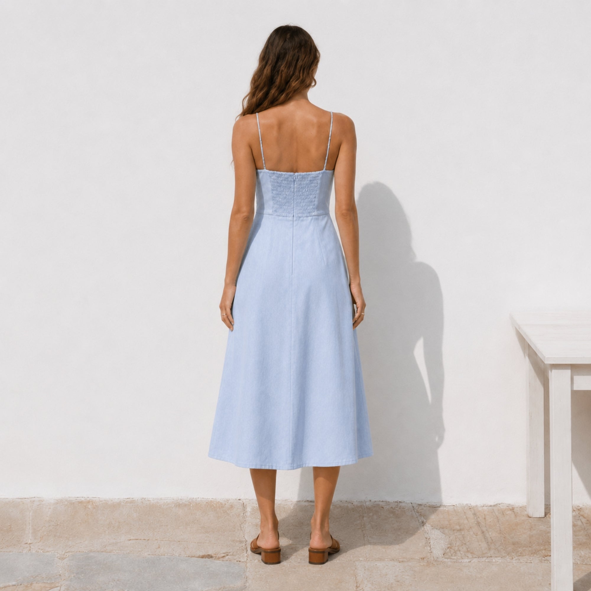 Linen Midi Dress