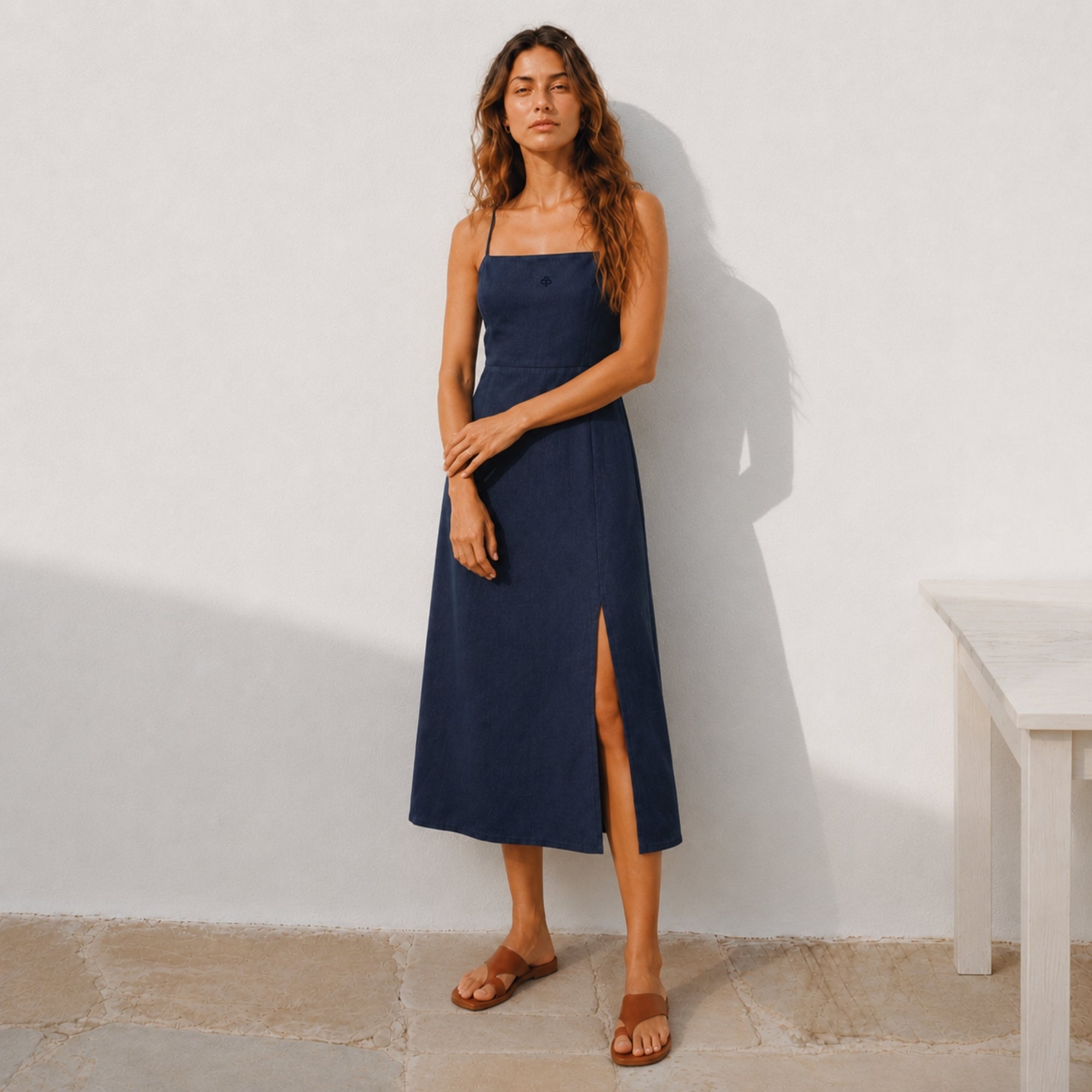 Linen Midi Dress