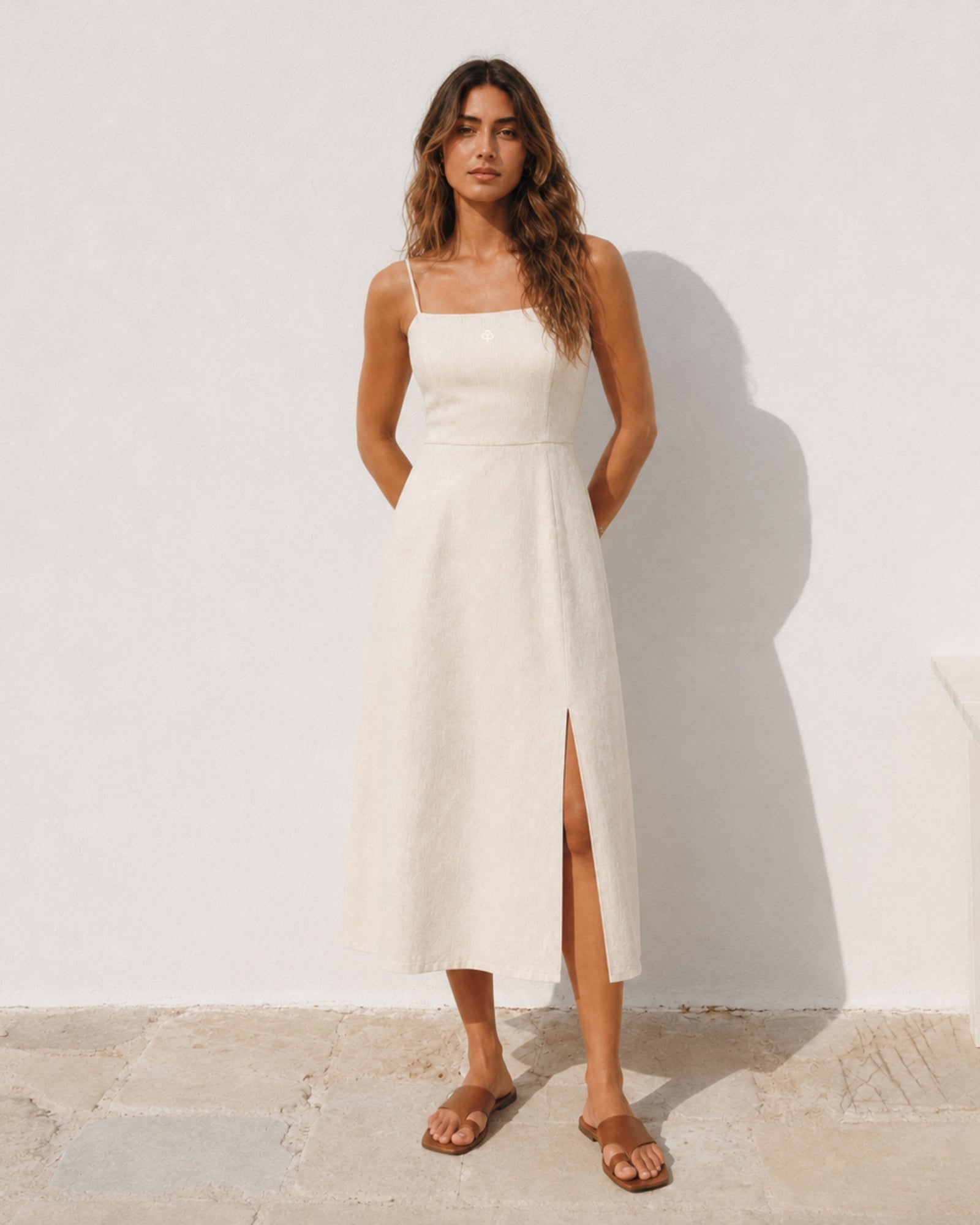 Robe midi en lin