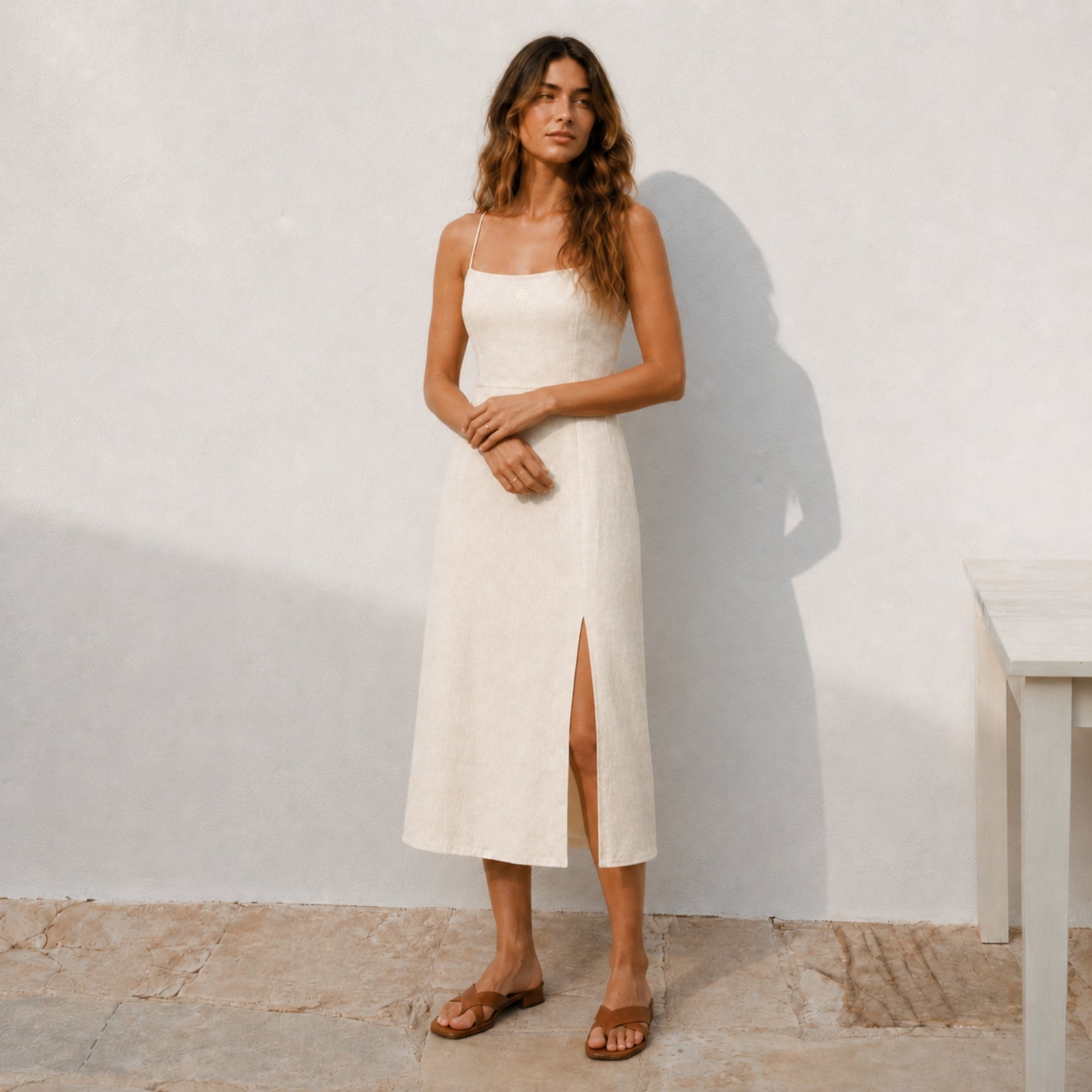 Linen Midi Dress