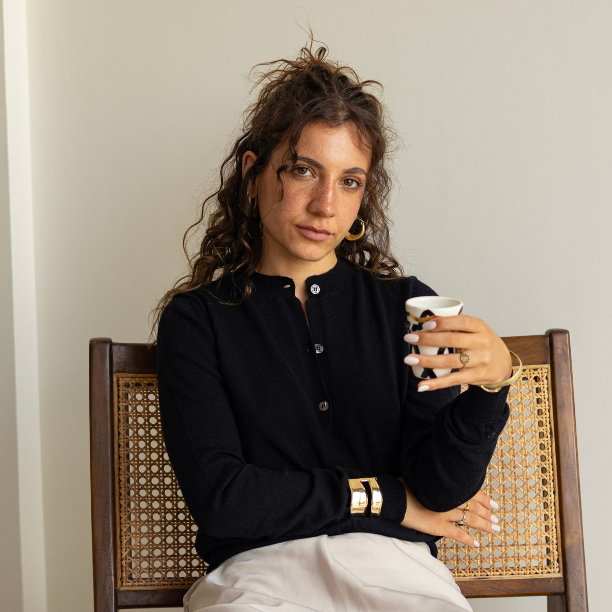 Cardigan Laine Mérinos — Noir