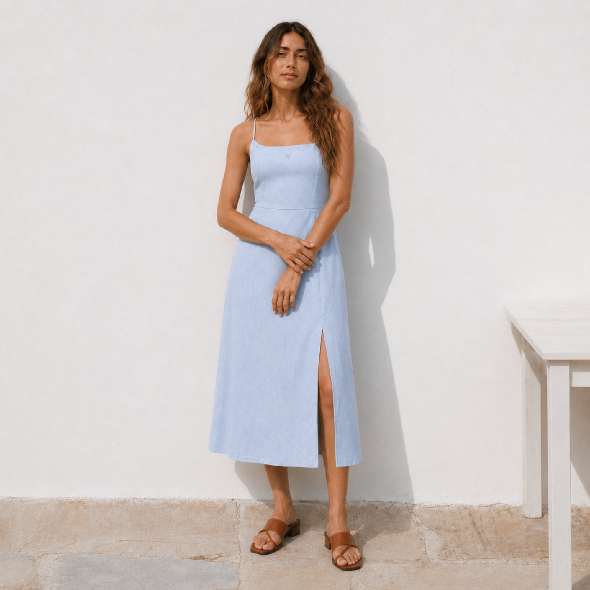 Linen Midi Dress