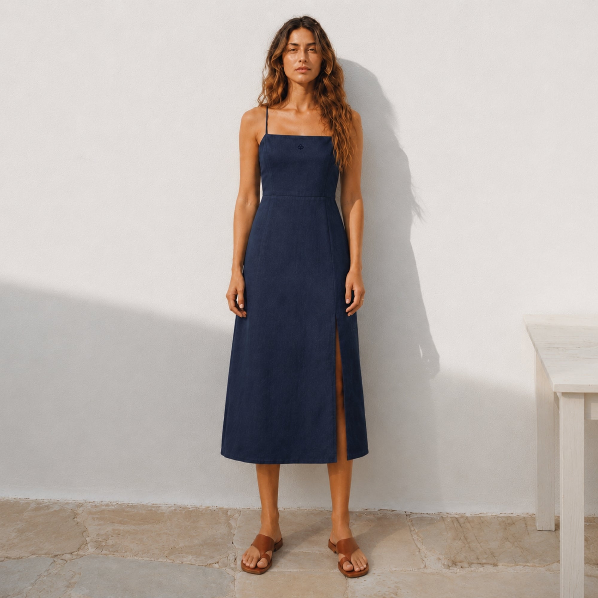 Linen Midi Dress
