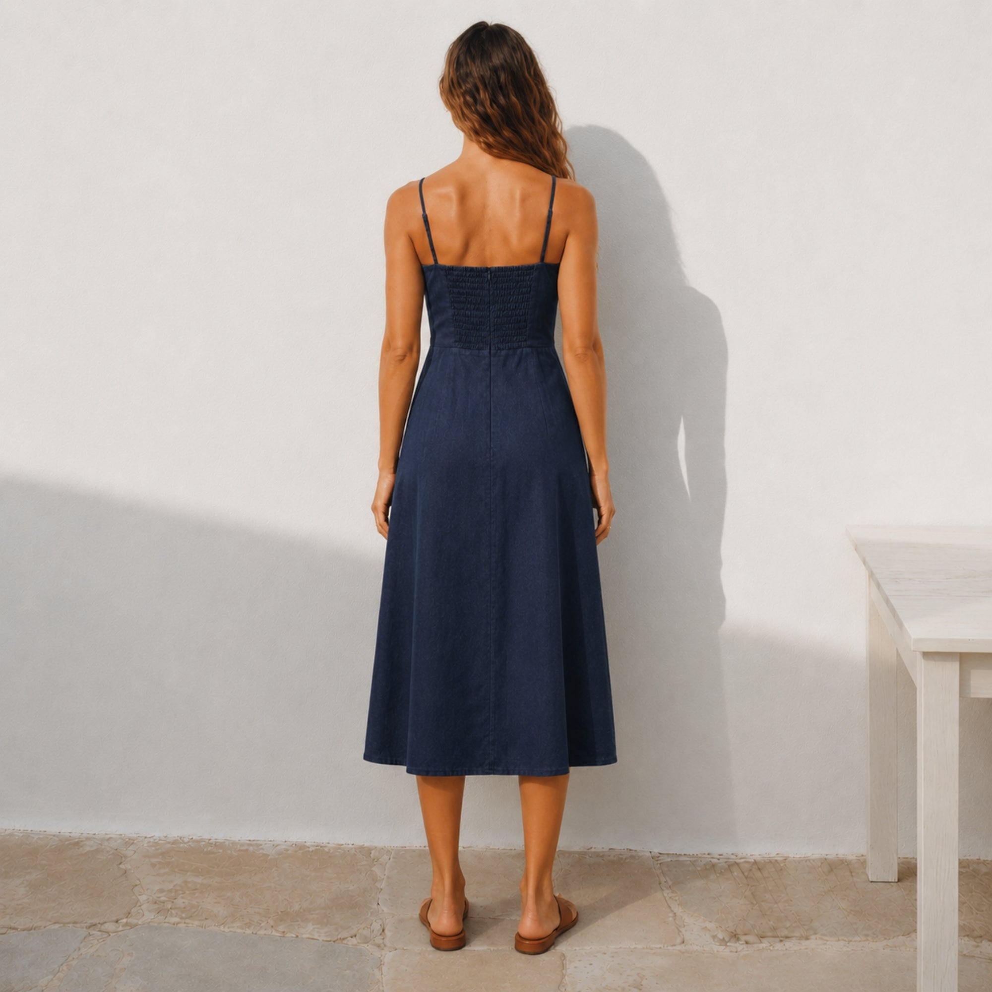 Linen Midi Dress