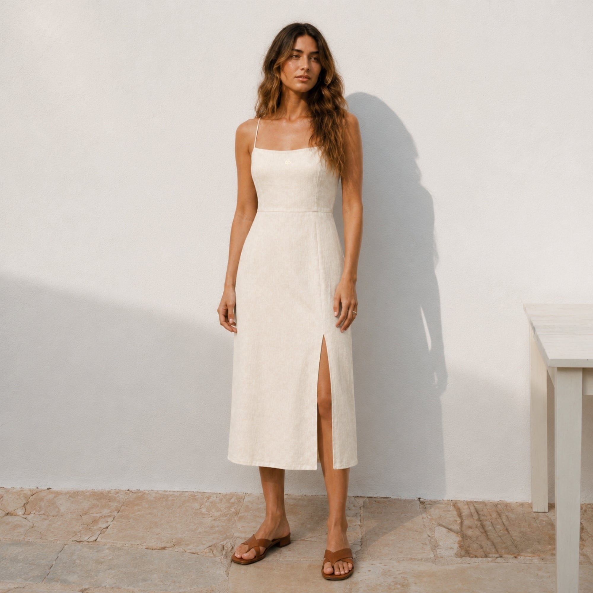 Linen Midi Dress