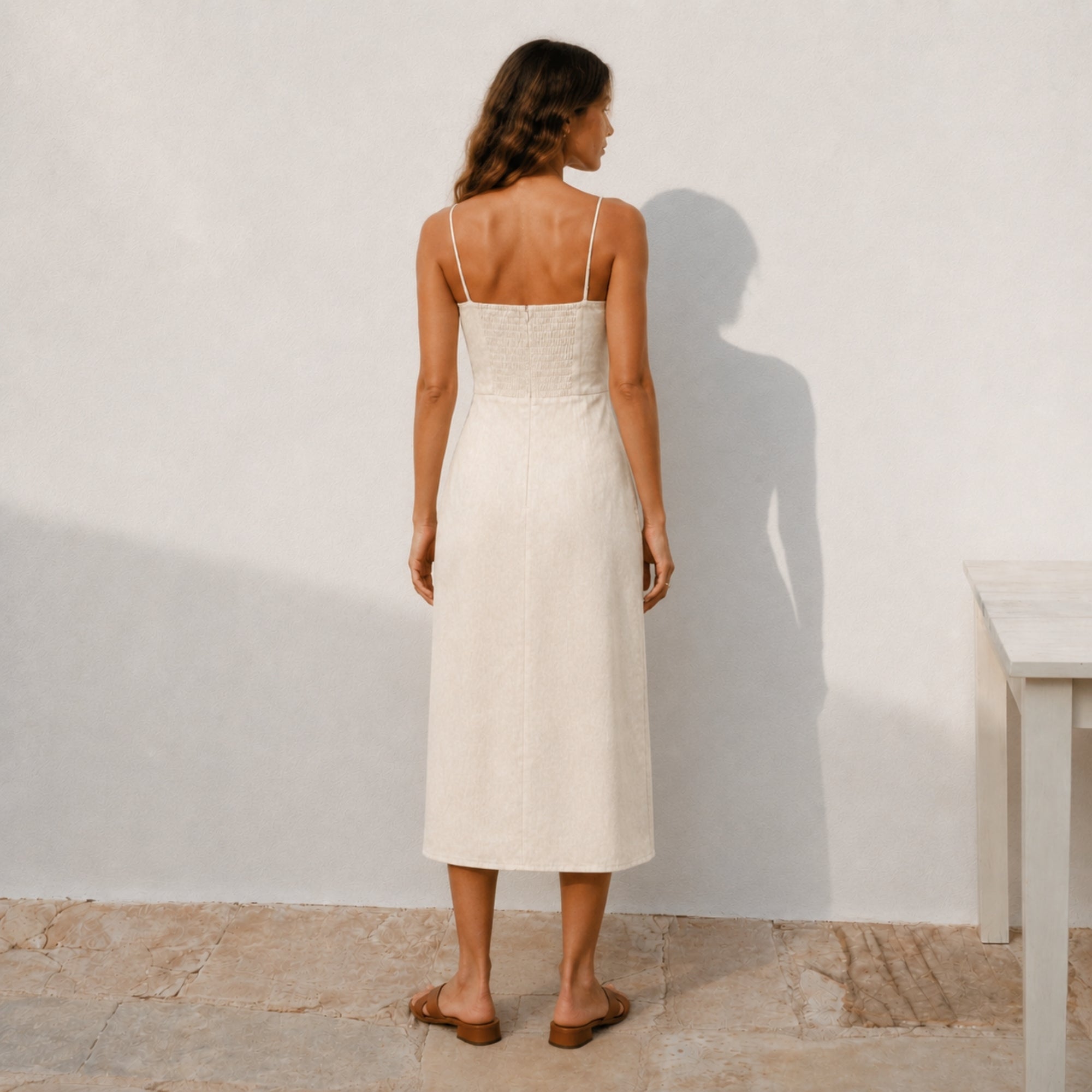Linen Midi Dress