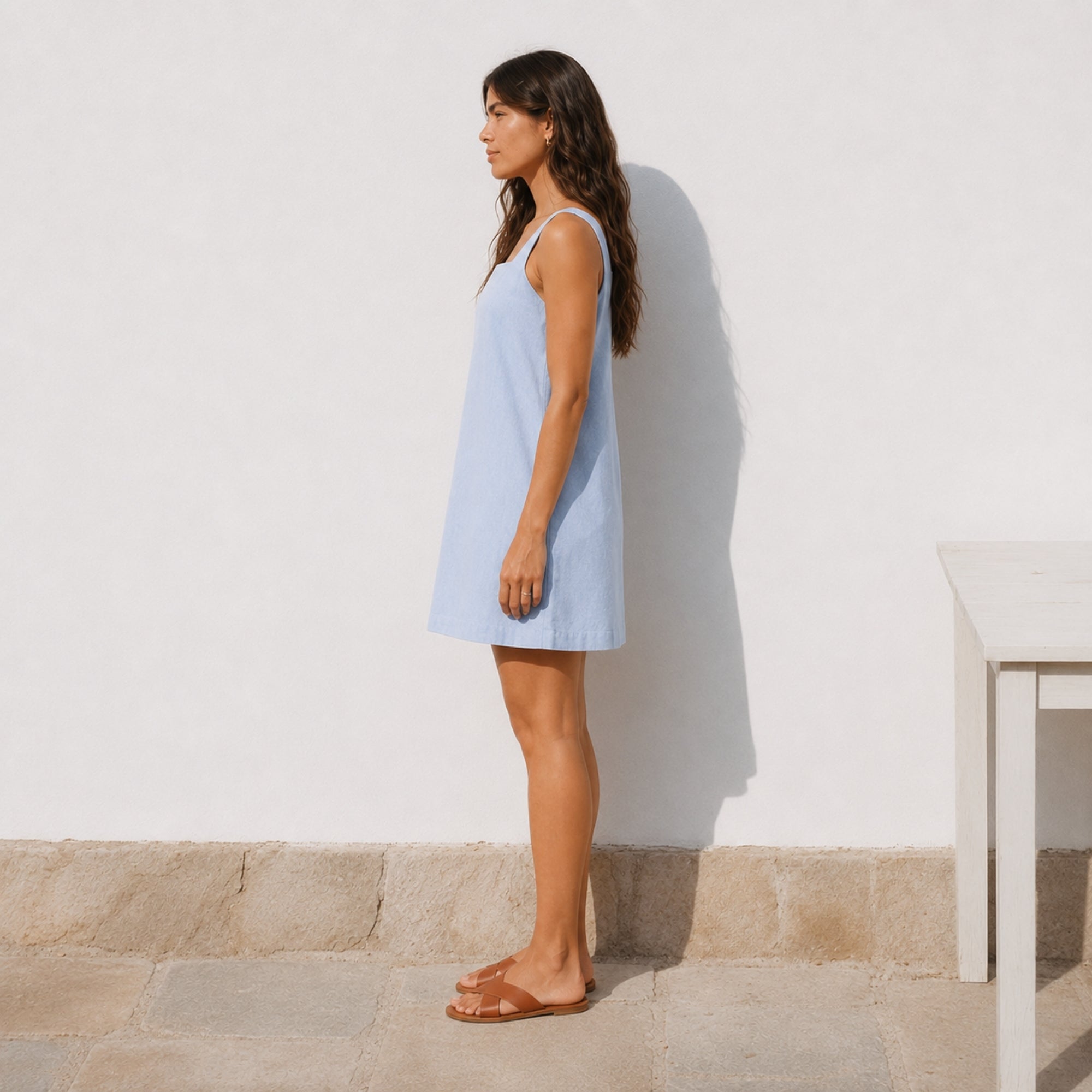 Linen Mini Dress