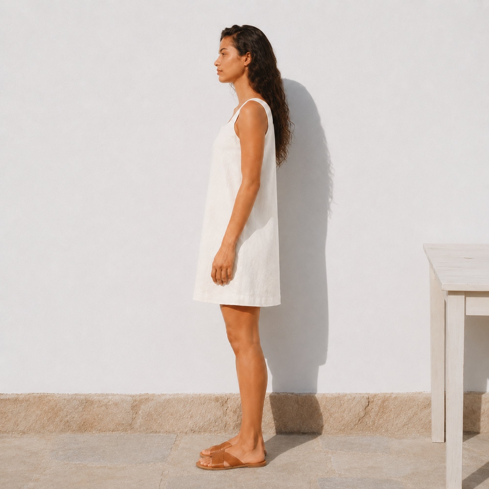 Linen Mini Dress