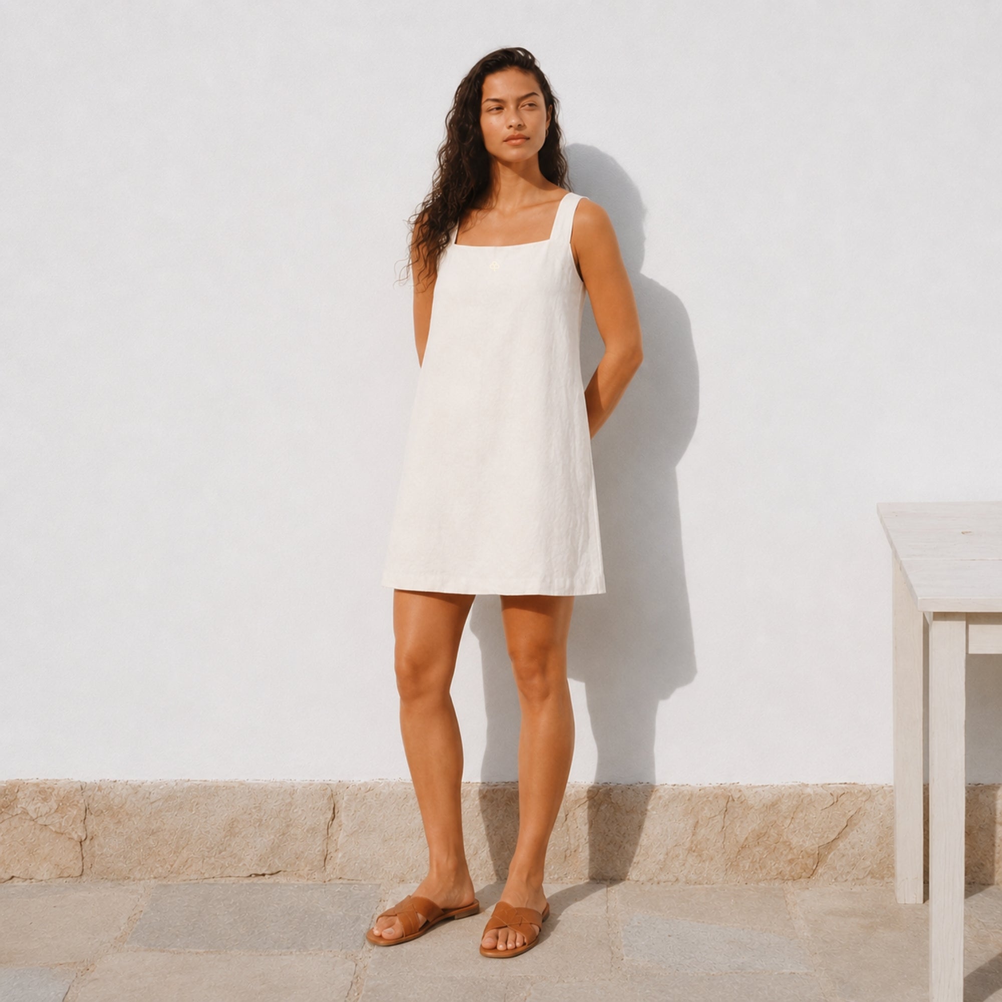 Linen Mini Dress
