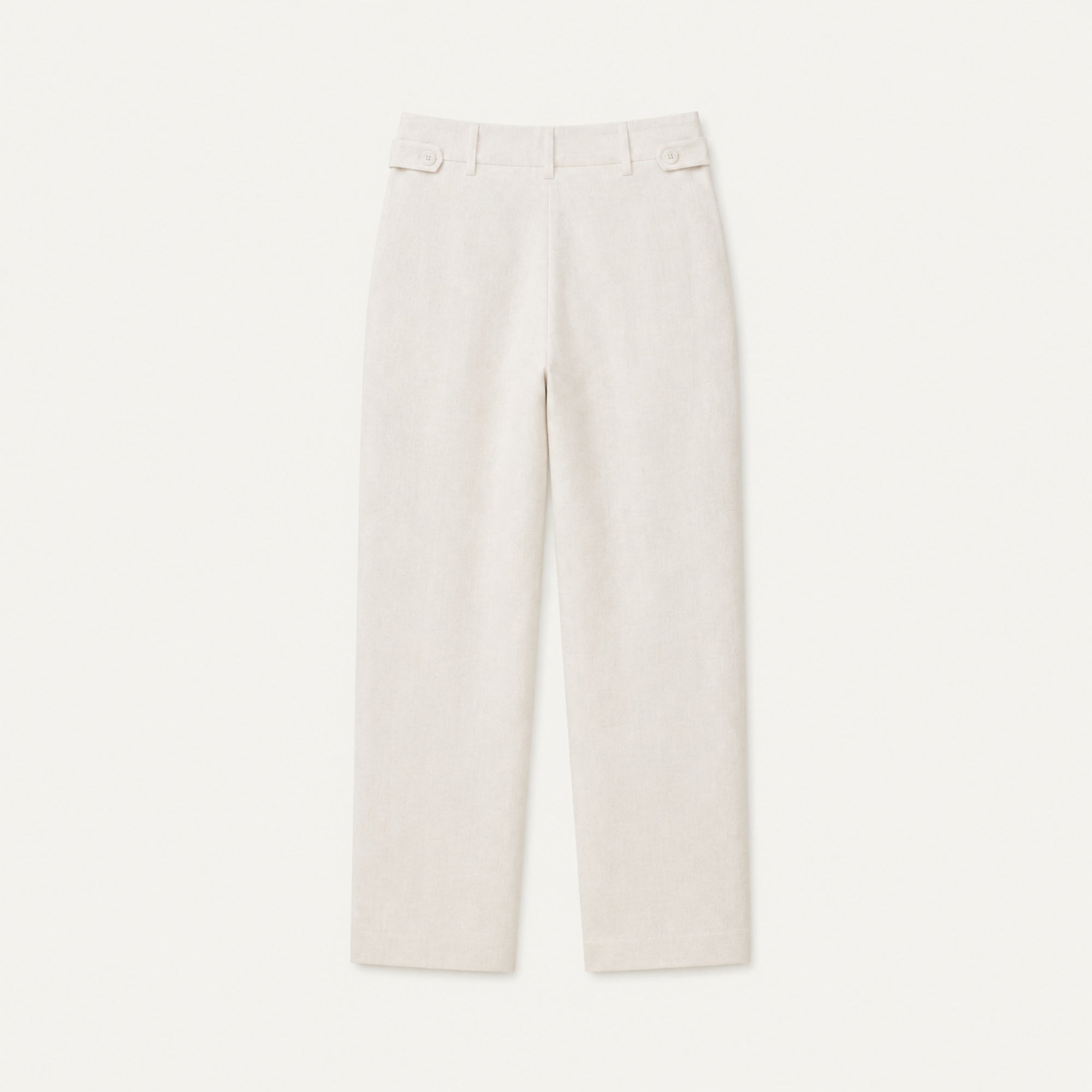 Leinenhose mit geradem Bein für Damen