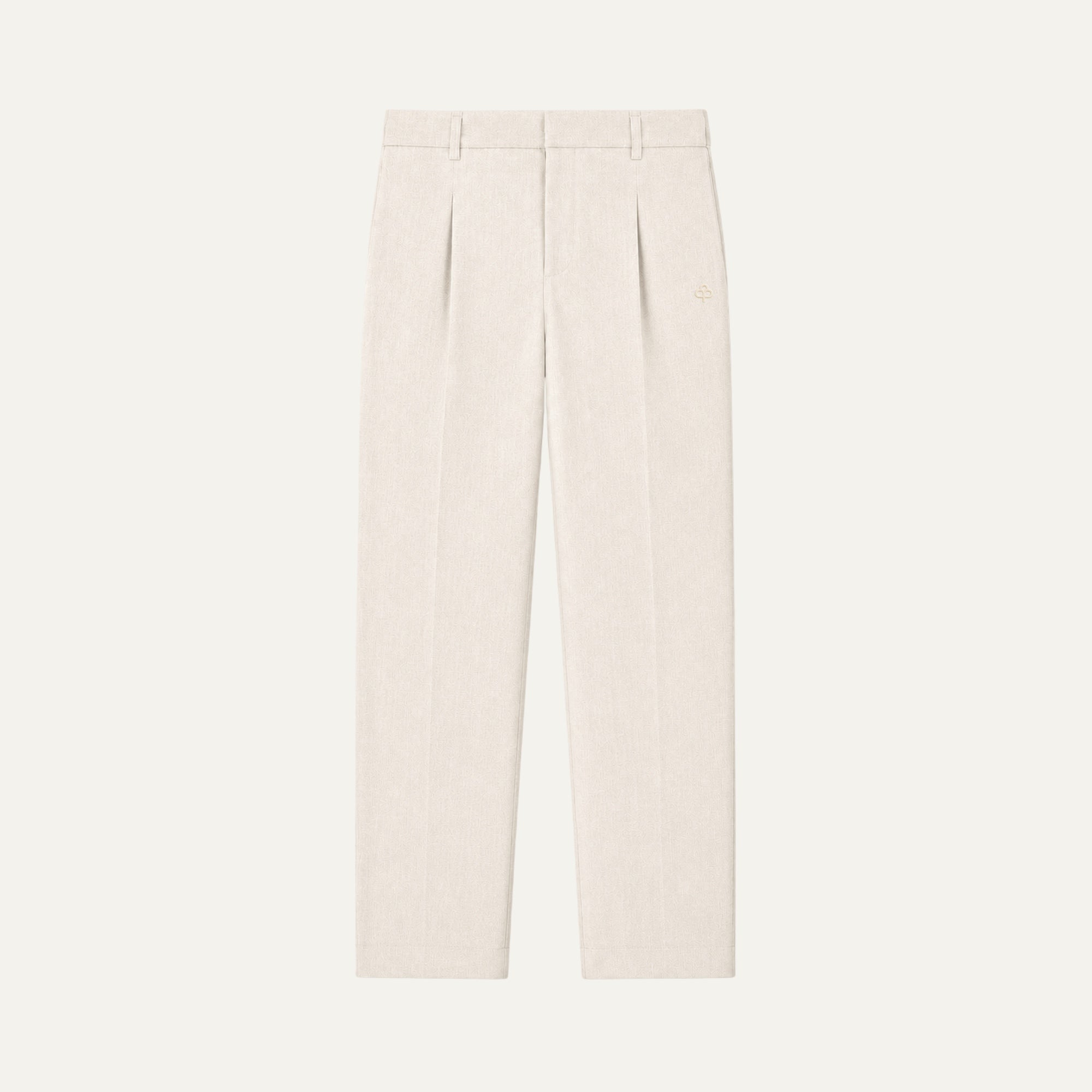 Leinenhose mit geradem Bein für Damen